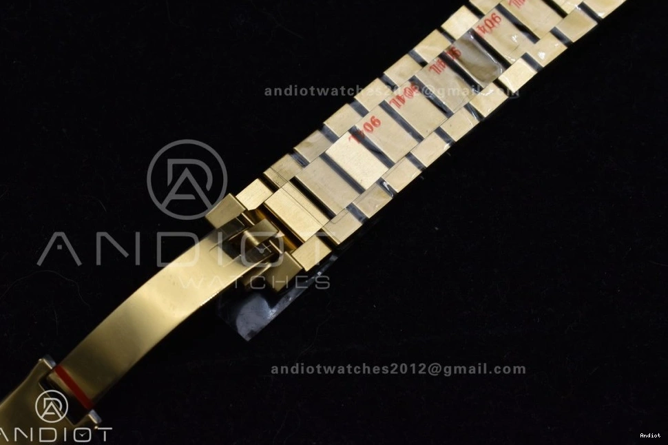 Best Edition Carnelian on Dial Date Red Bracelet YG 36 1:1 A2836 YG Day RAF 1202